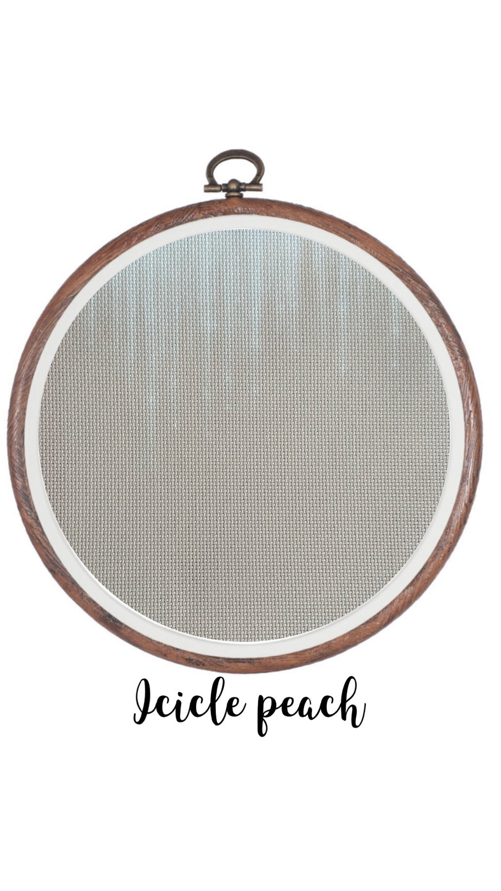 Icicle Peach Aida Cloth || Hand Dyed Effect Aida Canvas || Cross Stitching