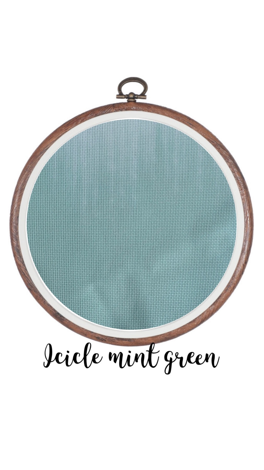 Icicle Mint Green Aida Cloth || Hand Dyed Effect Aida Canvas || Cross Stitching