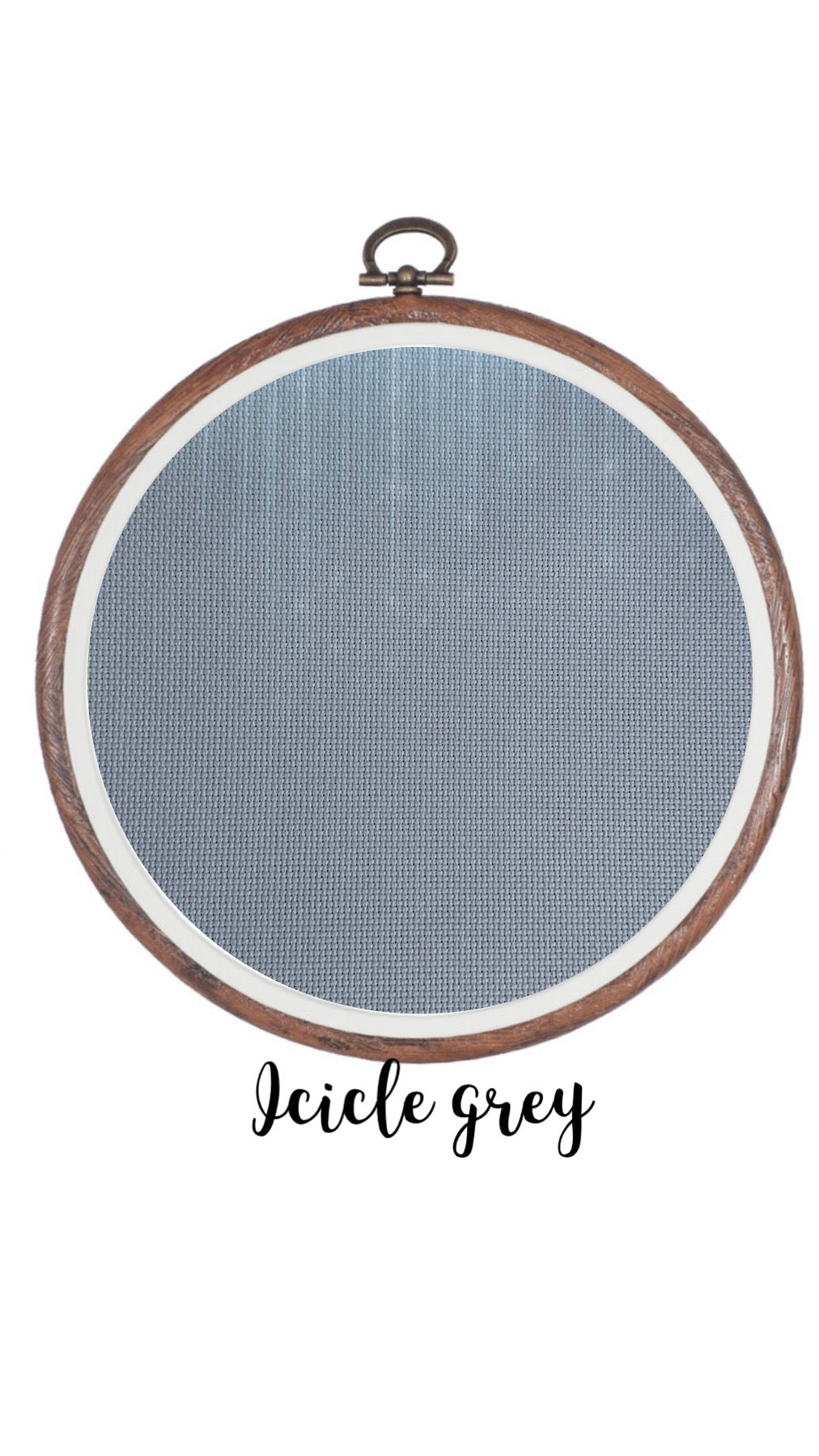 Icicle Grey Aida Cloth || Hand Dyed Effect Aida Canvas || Cross Stitching