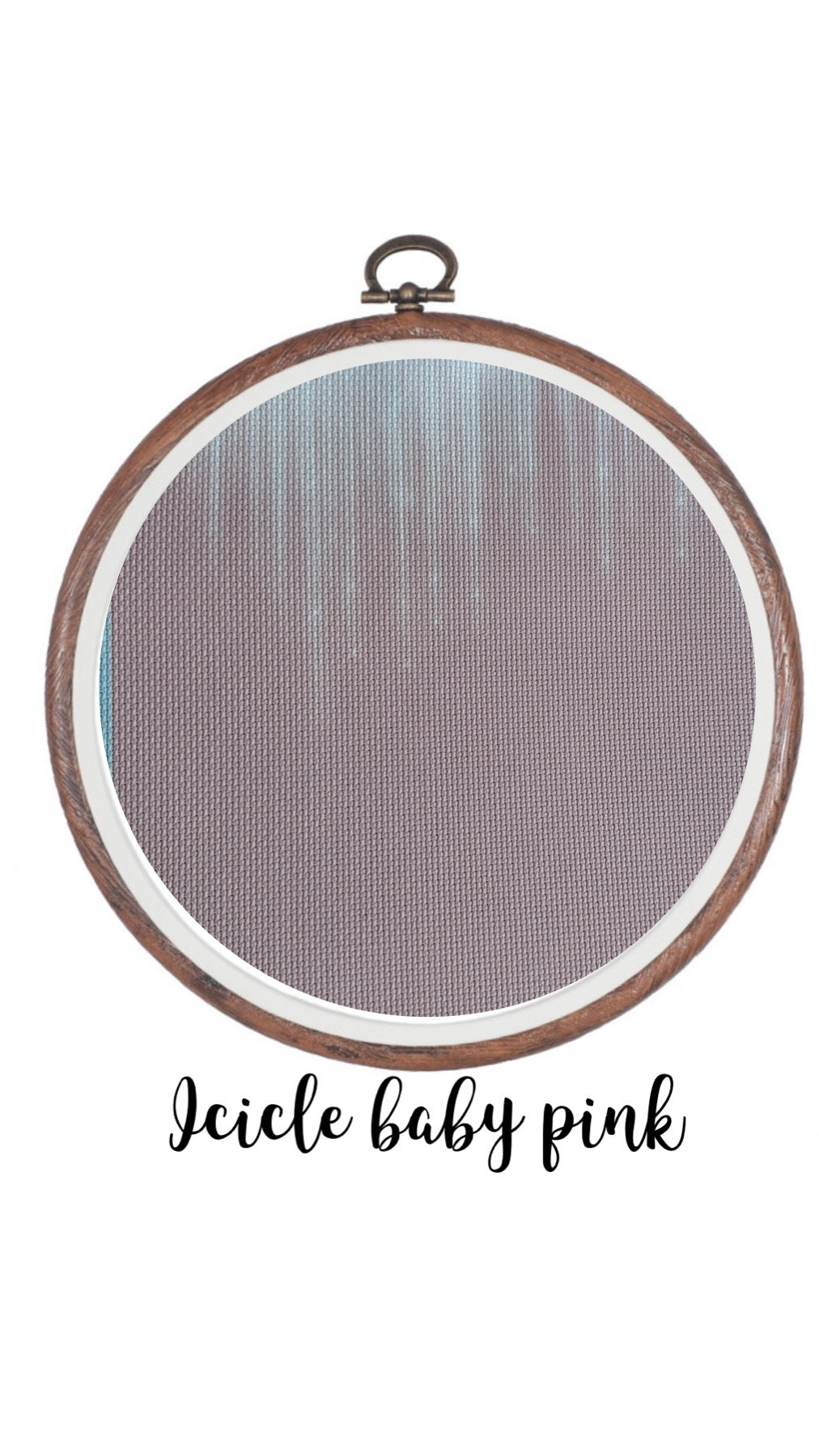 Icicle Baby Pink Aida Cloth || Hand Dyed Effect Aida Canvas || Cross Stitching