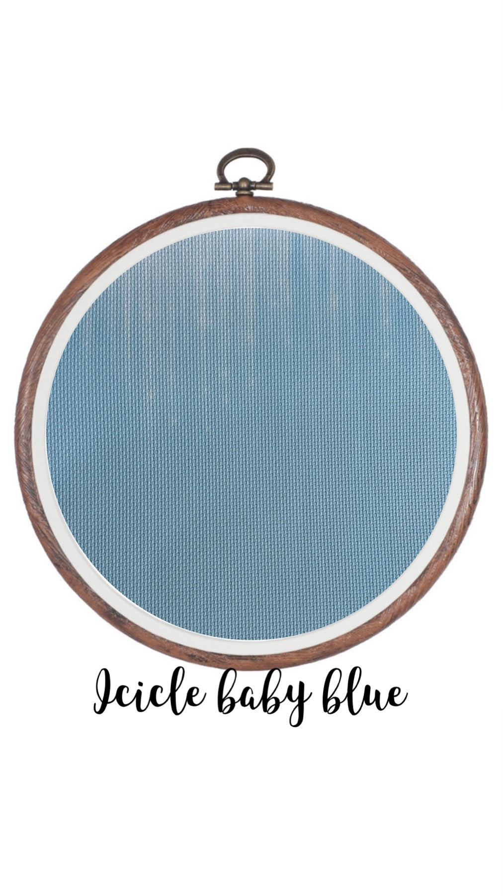 Icicle Baby Blue Aida Cloth || Hand Dyed Effect Aida Canvas || Cross Stitching
