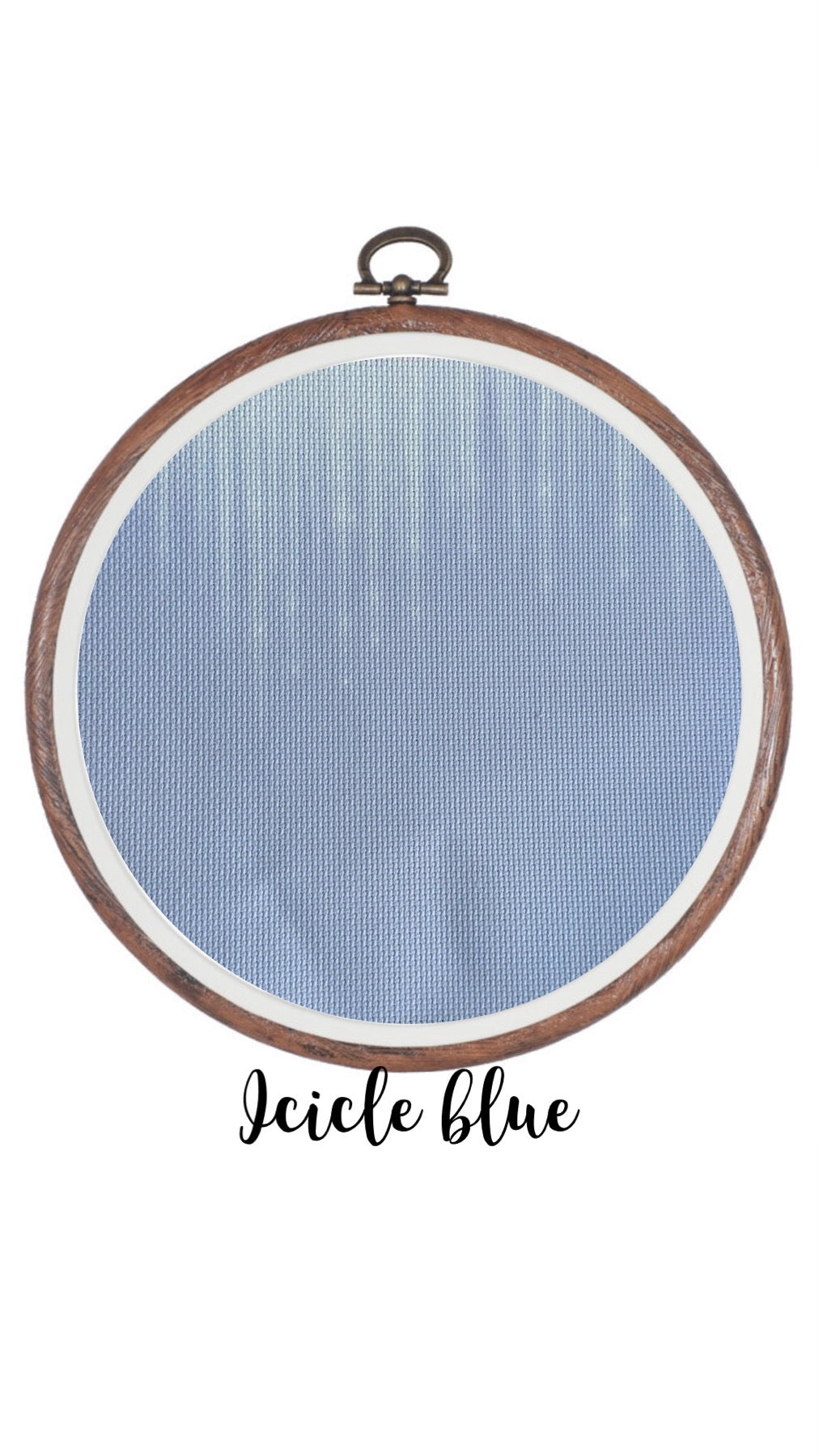 Icicle Blue Aida Cloth || Hand Dyed Effect Aida Canvas || Cross Stitching