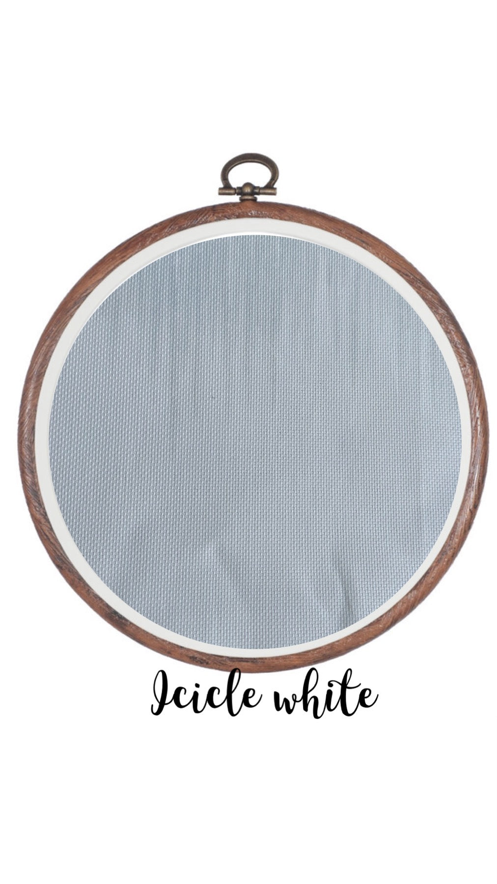 Icicle White Aida Cloth || Hand Dyed Effect Aida Canvas || Cross Stitching