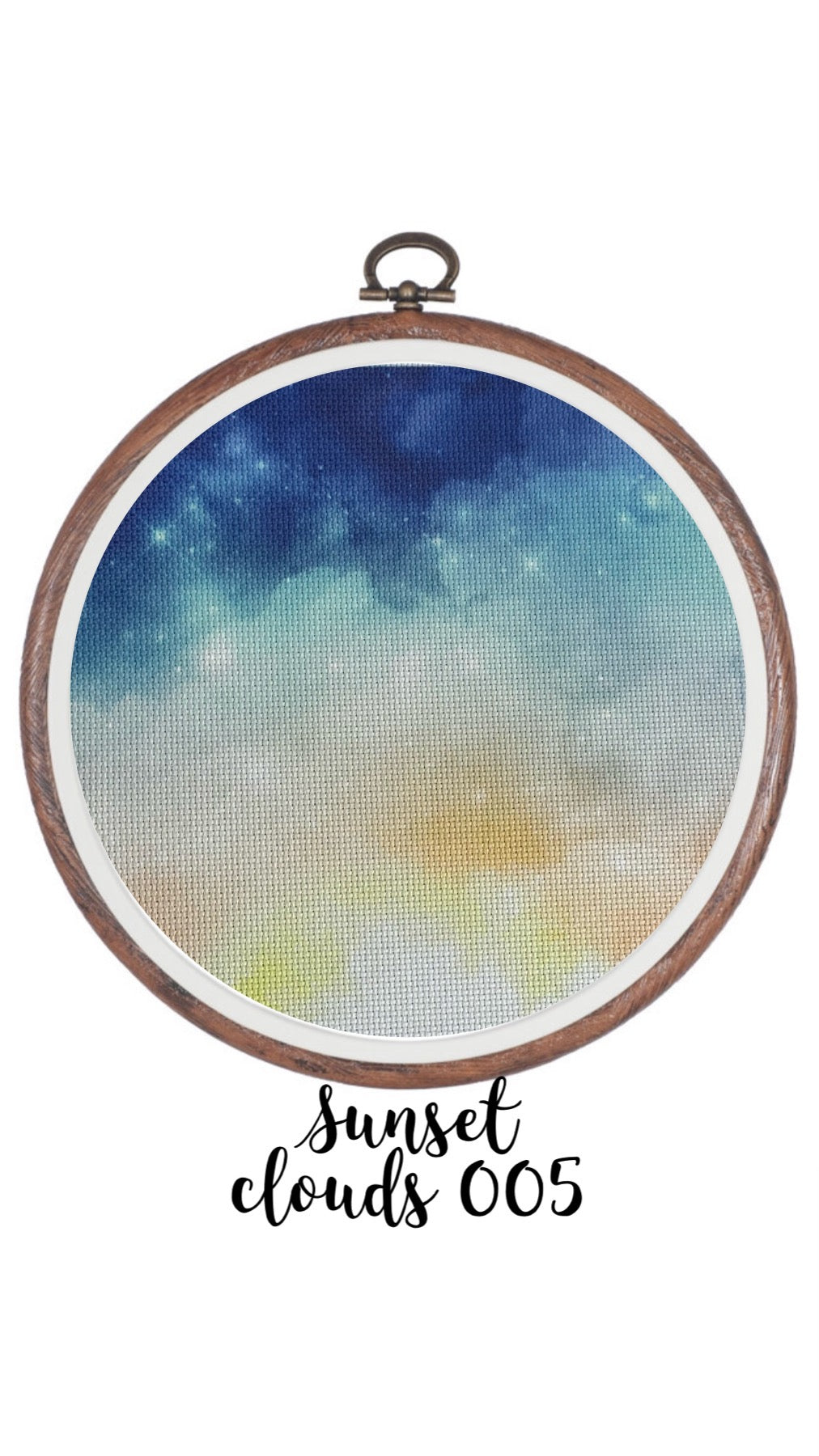 Sunset Clouds 005 Aida Cloth || Hand Dyed Effect Aida Canvas || Cross Stitching