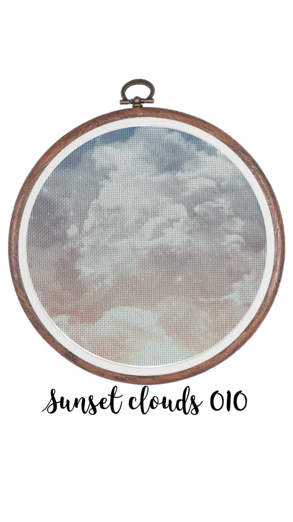 Sunset Clouds 010 Aida Cloth || Hand Dyed Effect Aida Canvas || Cross Stitching