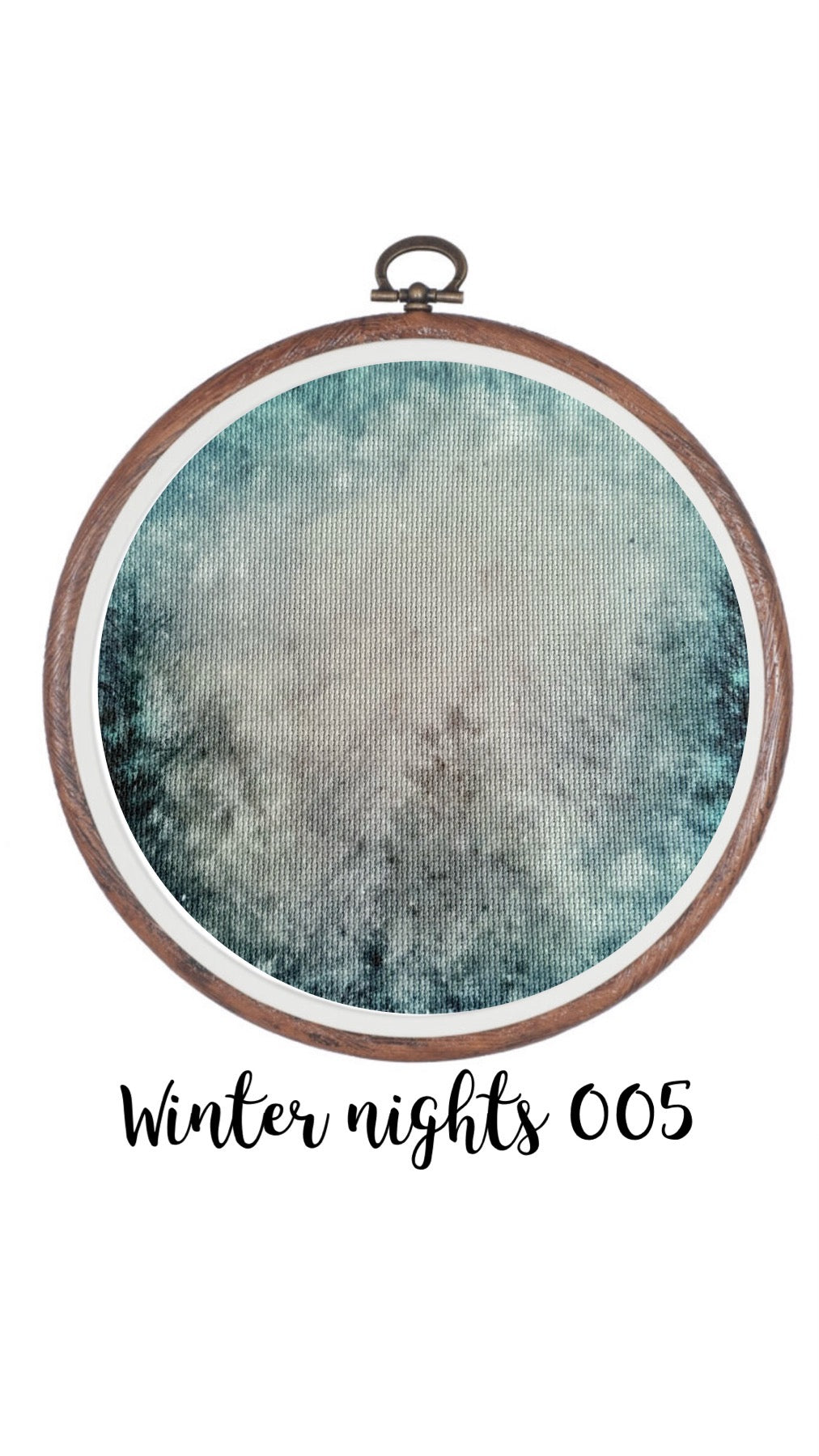 Winter Nights 005 Aida Cloth || Hand Dyed Effect Aida Canvas || Cross Stitching