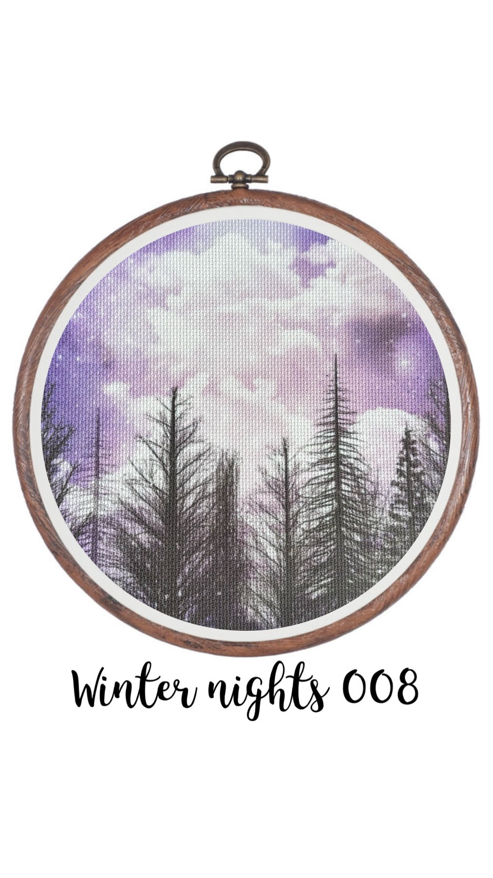 Winter Nights 008 Aida Cloth || Hand Dyed Effect Aida Canvas || Cross Stitching